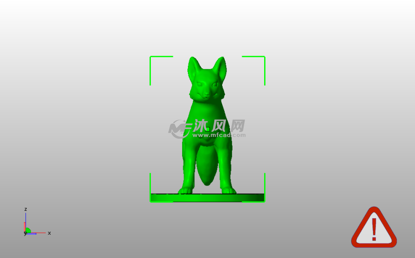 小狐狸模型主视图