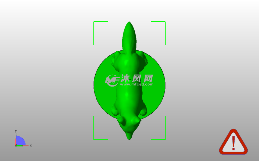 小狐狸模型俯视图
