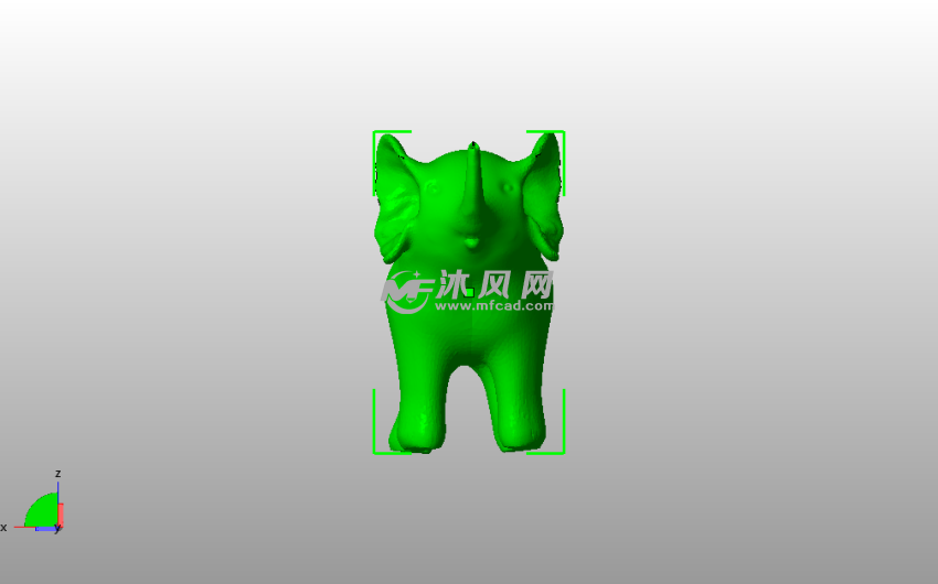 小象3D模型主视图