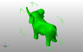 小象3D模型斜视图