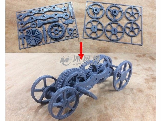 3D打印小车实物图