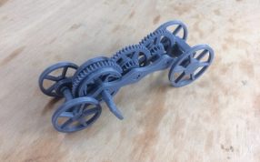 3D打印小车俯视图