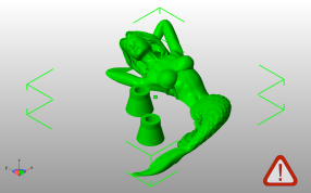 美人鱼模型斜视图