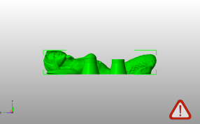 美人鱼模型侧视图