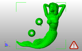 美人鱼模型俯视图