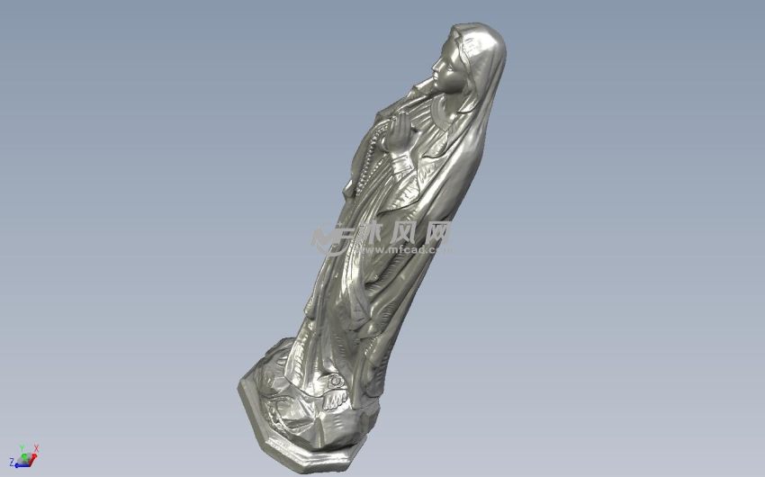 圣母玛利亚狄雕刻模型