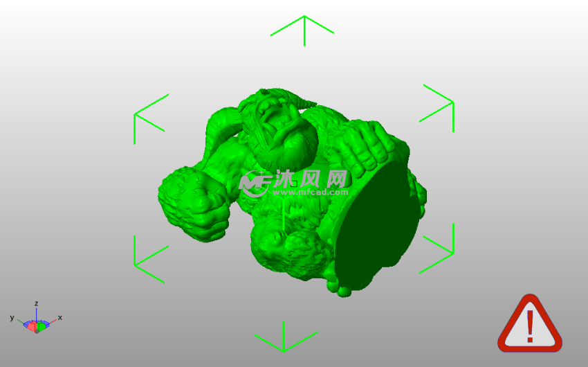牛魔王模型斜视图