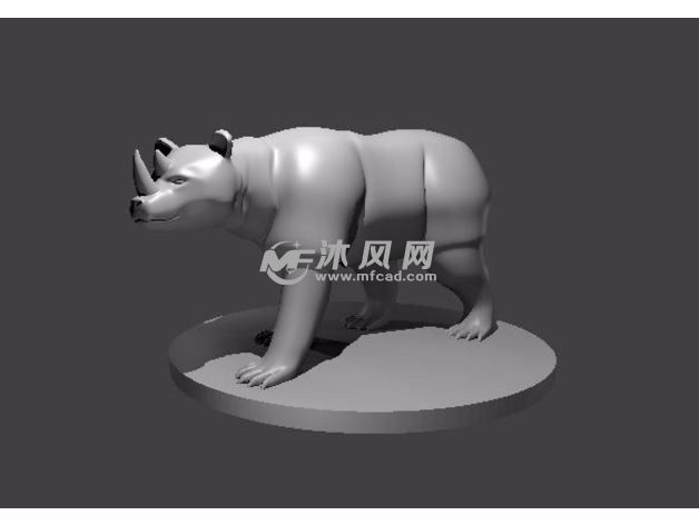 犀牛熊模型效果图