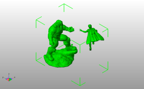 英雄3D模型斜视图