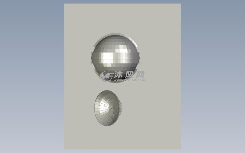 天文台和雷达俯视图