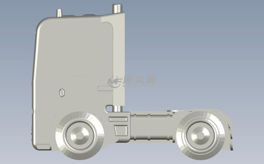 大卡车模型正视图