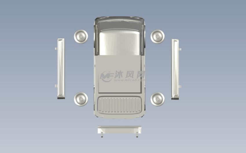 卡车模型俯视图