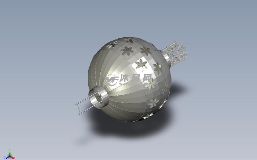 圆形创意结构轴测图