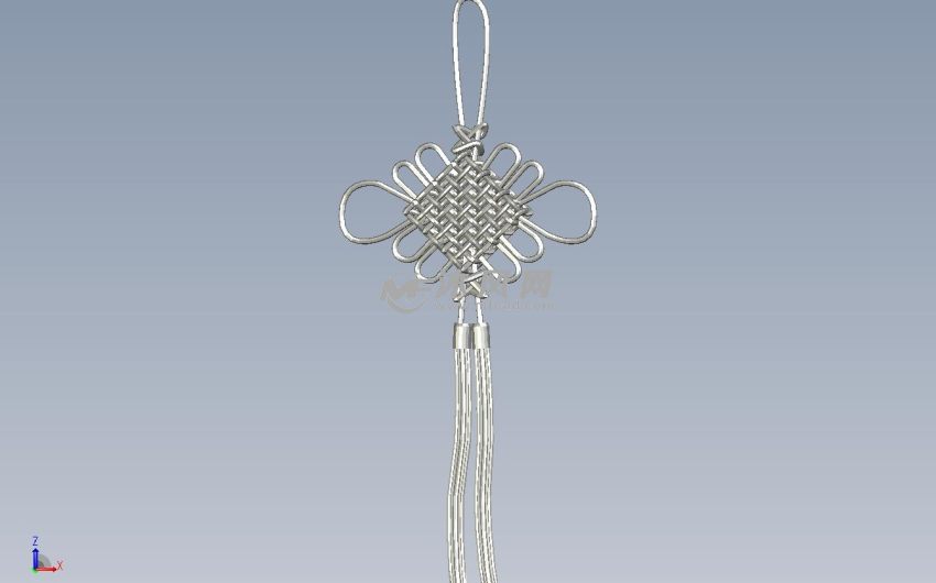 中国结模正视图