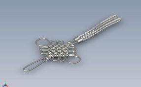 中国结模型轴测图