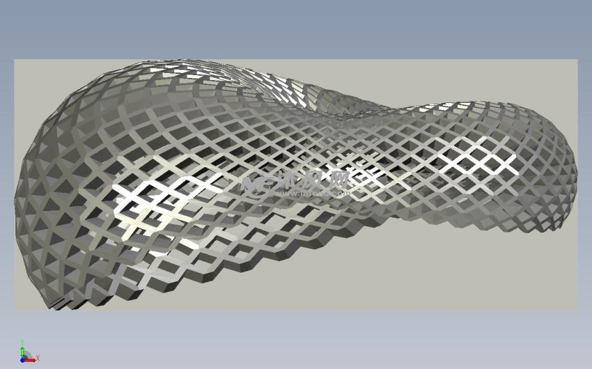 蜂窝状摆件俯视图 模型