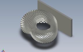 蜂窝状摆件侧视图