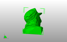 德国战士半身像侧视图