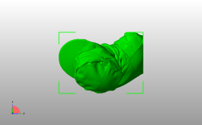 德国战士半身像俯视图