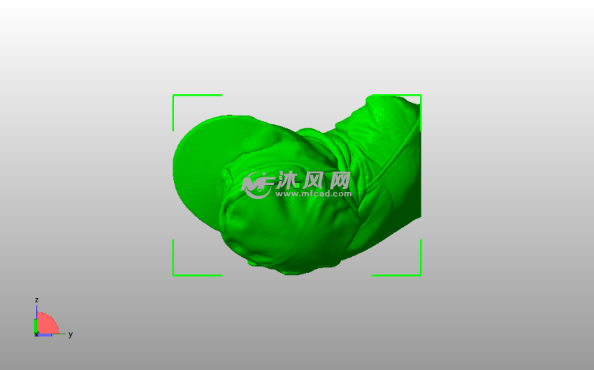 德国战士半身像俯视图