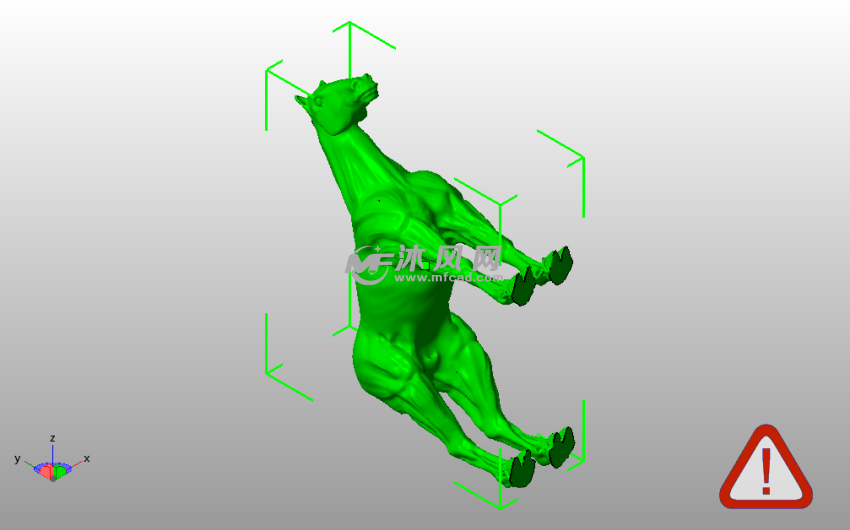 黑色的骏马斜视图