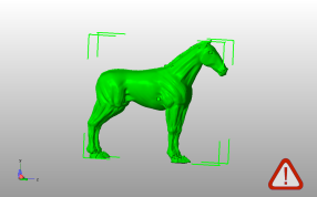 黑色的骏马侧视图