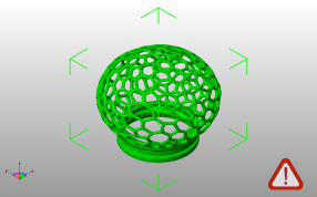 镂空灯罩模型斜视图