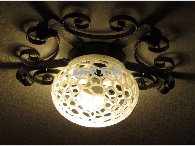 镂空灯罩模型实物图