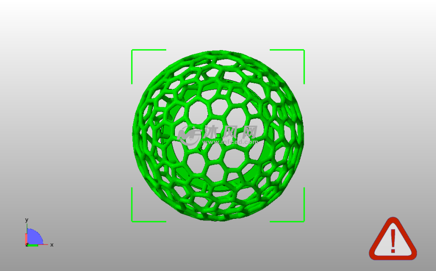 镂空灯罩模型俯视图