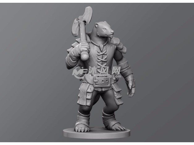 毛鼻袋熊模型效果图