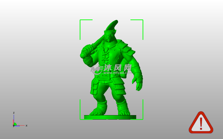 毛鼻袋熊模型主视图