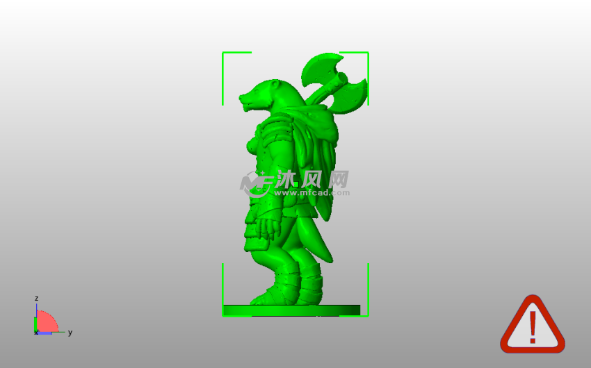 毛鼻袋熊模型侧视图