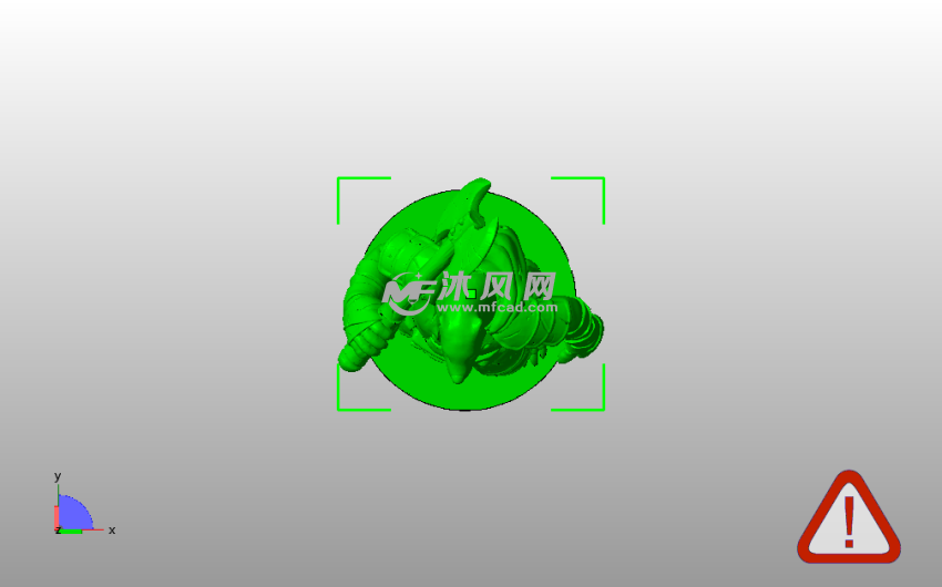 毛鼻袋熊模型俯视图