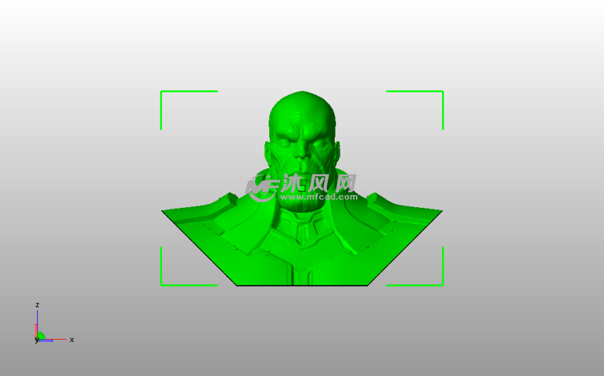 灭霸半身像主视图