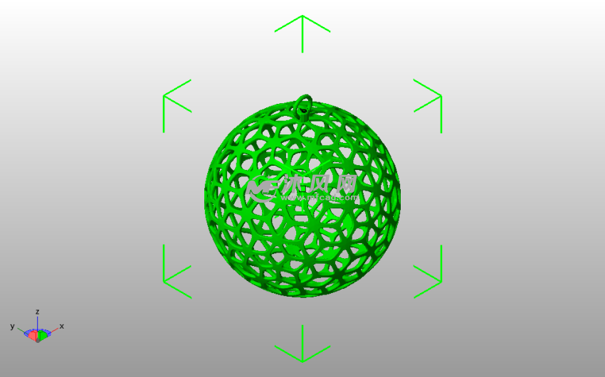 圣诞节装饰小球斜视图