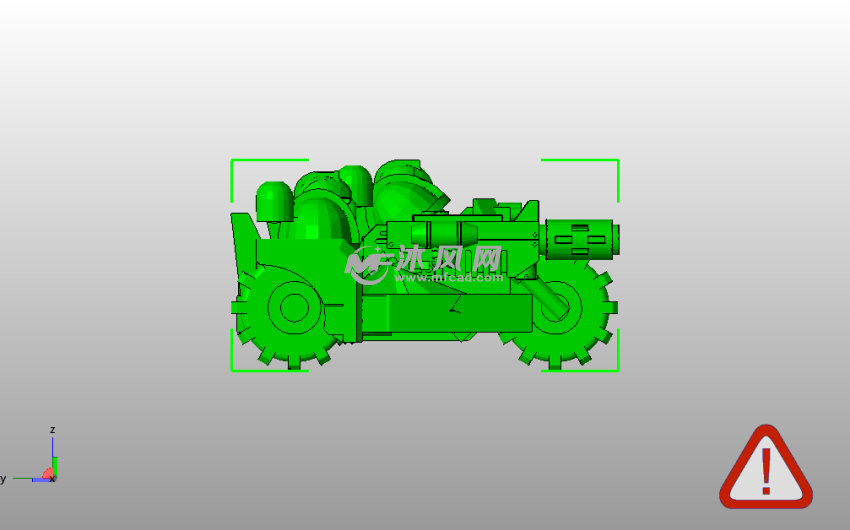 水陆两栖车侧视图
