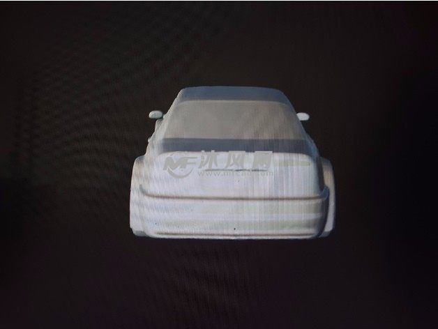 小汽车模型后视图