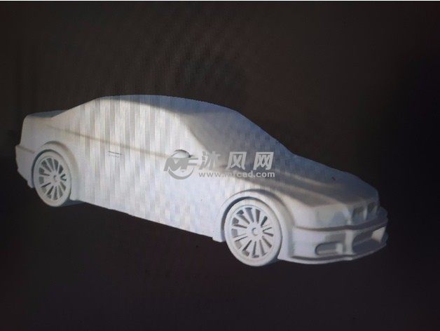 小汽车模型右侧视图