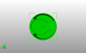 牙膏牙刷分离牙桶俯视图