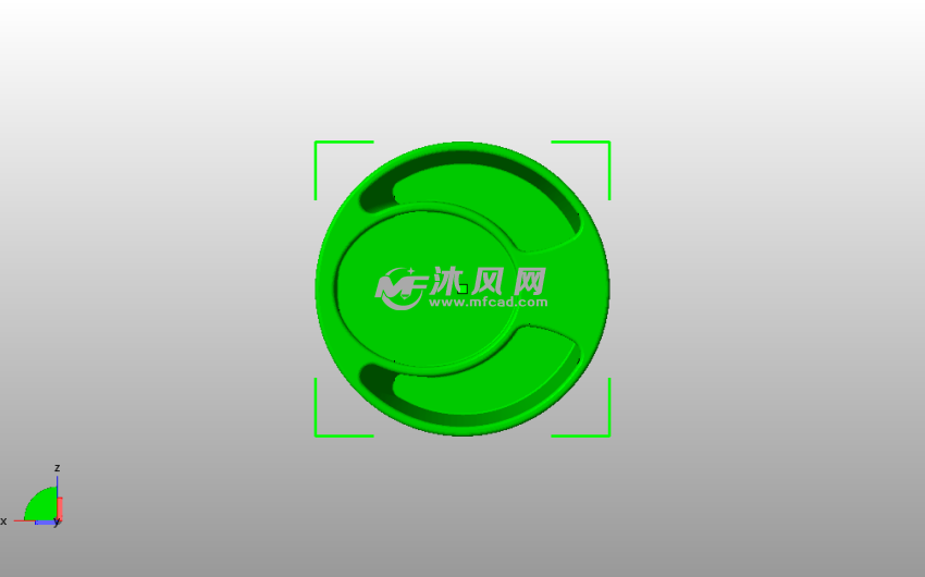 牙膏牙刷分离牙桶俯视图