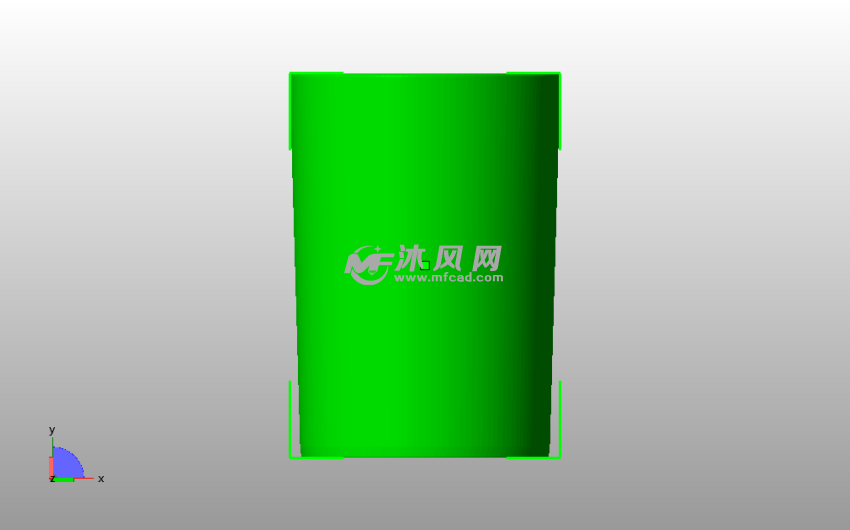 牙膏牙刷分离牙桶主视图