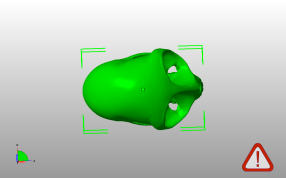 夜猴头骨模型俯视图