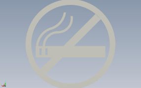 禁止吸烟警示牌后视图