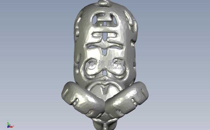 可3D打印的小羊俯视图