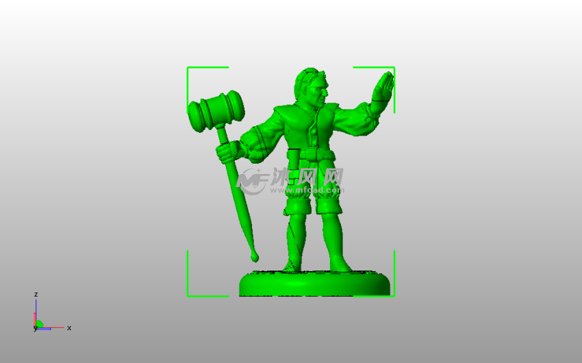 本·夏皮诺雕像主视图