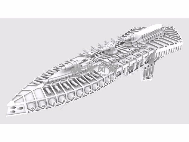 哥特舰队阿玛达模型主视图