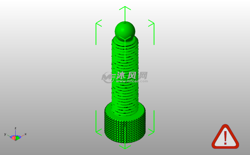 核桃开壳器给进螺丝