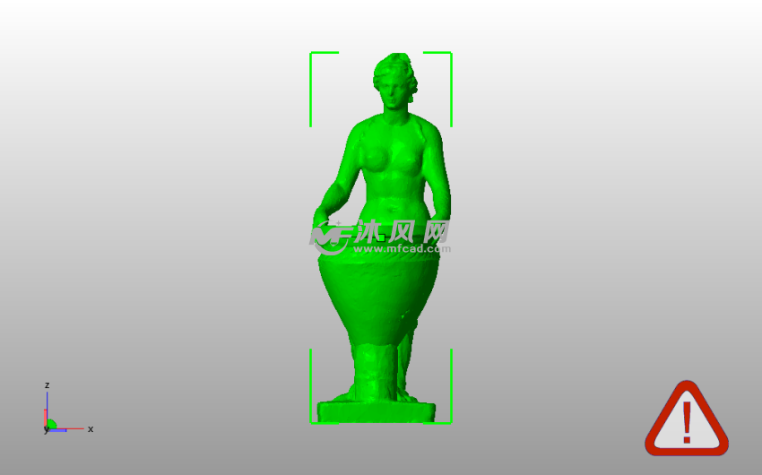 罗马女人模型主视图
