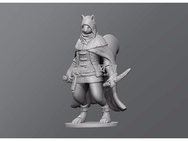 松鼠刺客模型效果图