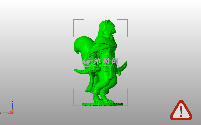 松鼠刺客模型侧视图